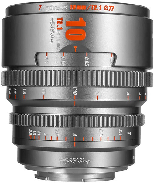 7Artisans 10mm T/2.1 Prime Cine Lens Titanium (M4/3 Mount)