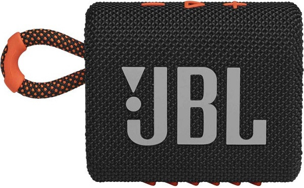 JBL Go 3 Portable Bluetooth Speaker Black Orange