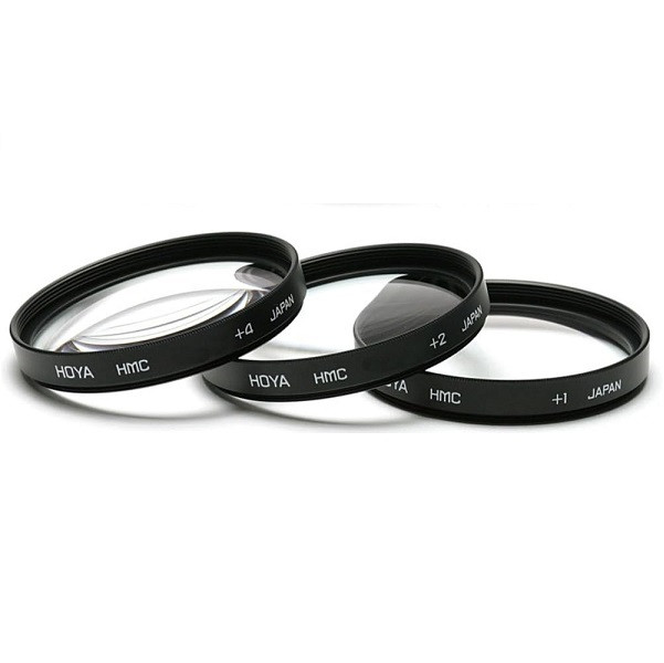Hoya 55mm Close-Up Lens Filter Set (+1, +2, +4)
