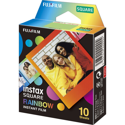 Fujifilm Instax Square Instant Film Rainbow (10 Sheets)