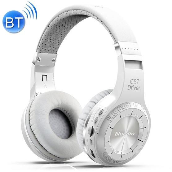 Bluedio H+ Turbine Wireless Bluetooth 4.1 Stereo Headphones with Mic White