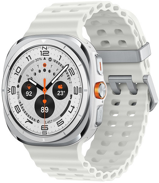 Samsung Galaxy Watch Ultra 2025 LTE SM-L705F 47mm Titanium White Case with White Marine Band