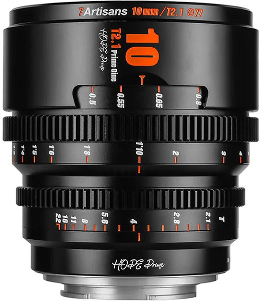 7Artisans 10mm T/2.1 Prime Cine Lens Black (Sony E Mount)