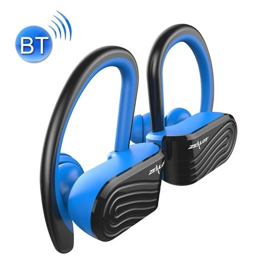 ZEALOT H10 TWS Ture Wireless Stereo Dust-proof Sweat-proof Bluetooth Earphone with Charging Box Black+Blue