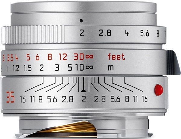 Leica Summicron-M 35mm f/2 ASPH II Silver Lens