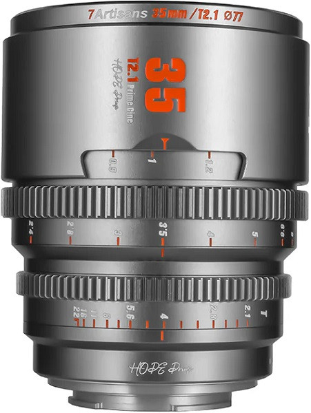 7Artisans 35mm T/2.1 Prime Cine Lens Titanium (M4/3 Mount)