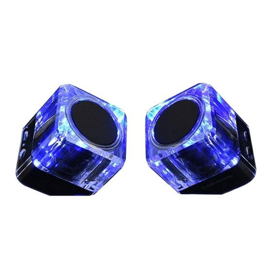 SARDiNE B5 Crystal Case Multifunctional Wireless Bluetooth Speaker Black