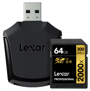 Lexar 64GB Professional 2000x SDXC