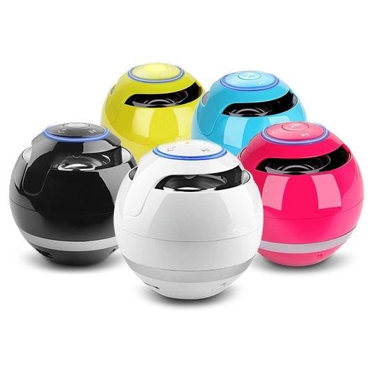 T&G A18 Ball Bluetooth Speaker with LED Light White