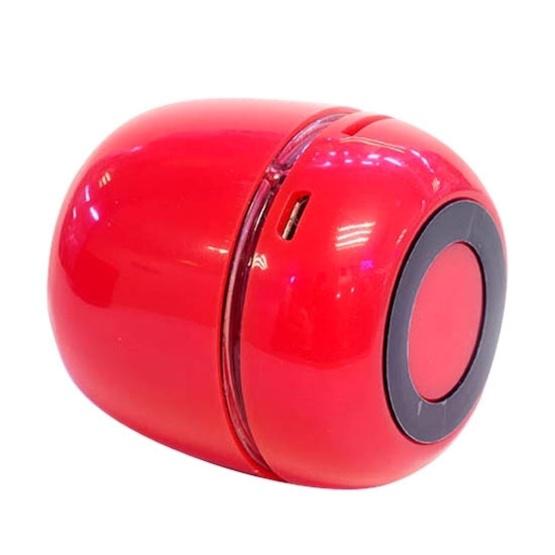 T6 Egg Style Mini Portable LED Light Bluetooth Stereo Speaker (Red)