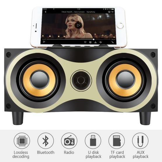Portable Wooden Wireless Speaker Subwoofer Stereo