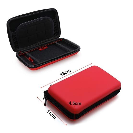 For Nintendo 2DS XL Hard EVA Protective Storage Case Cover Holder(Red)