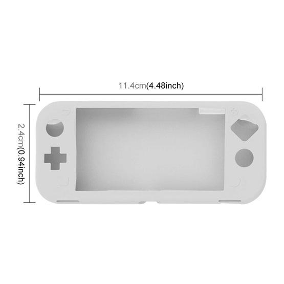 IPLAY Game Host Silicone Full Coverage Protective Case with Screen Protector for Switch Lite(Transparent)